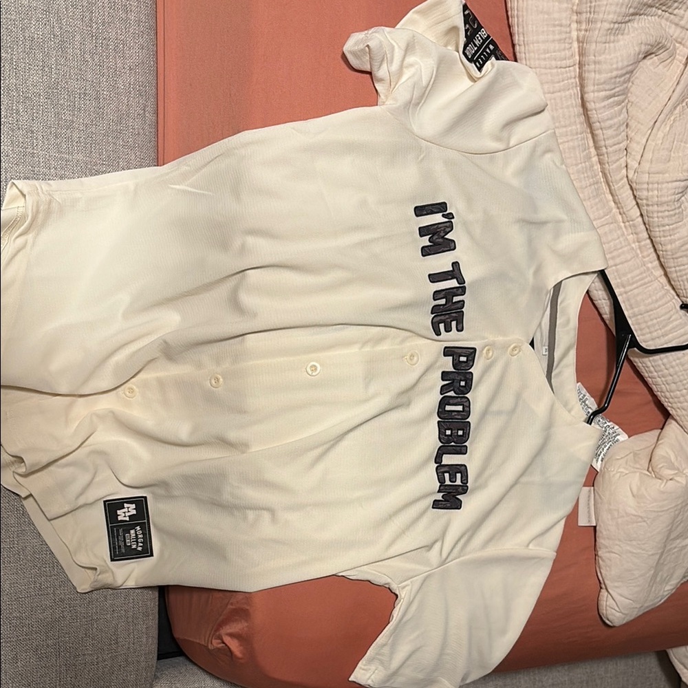 Nike Cream Jersey with Black Number